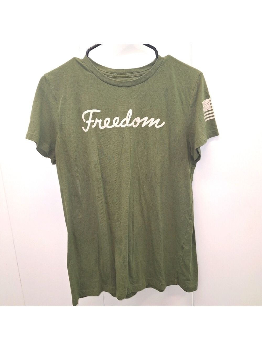 Under Armour Olive Green Freedom T Shirt Large